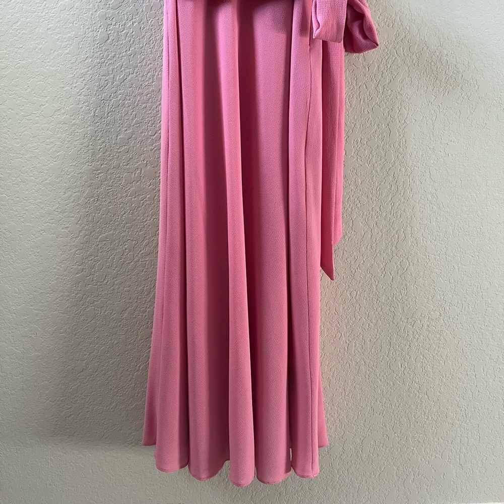 Lauren Ralph Lauren Women’s Pink Belted Bubble Crepe Dress Size 4 - Picture 11 of 13